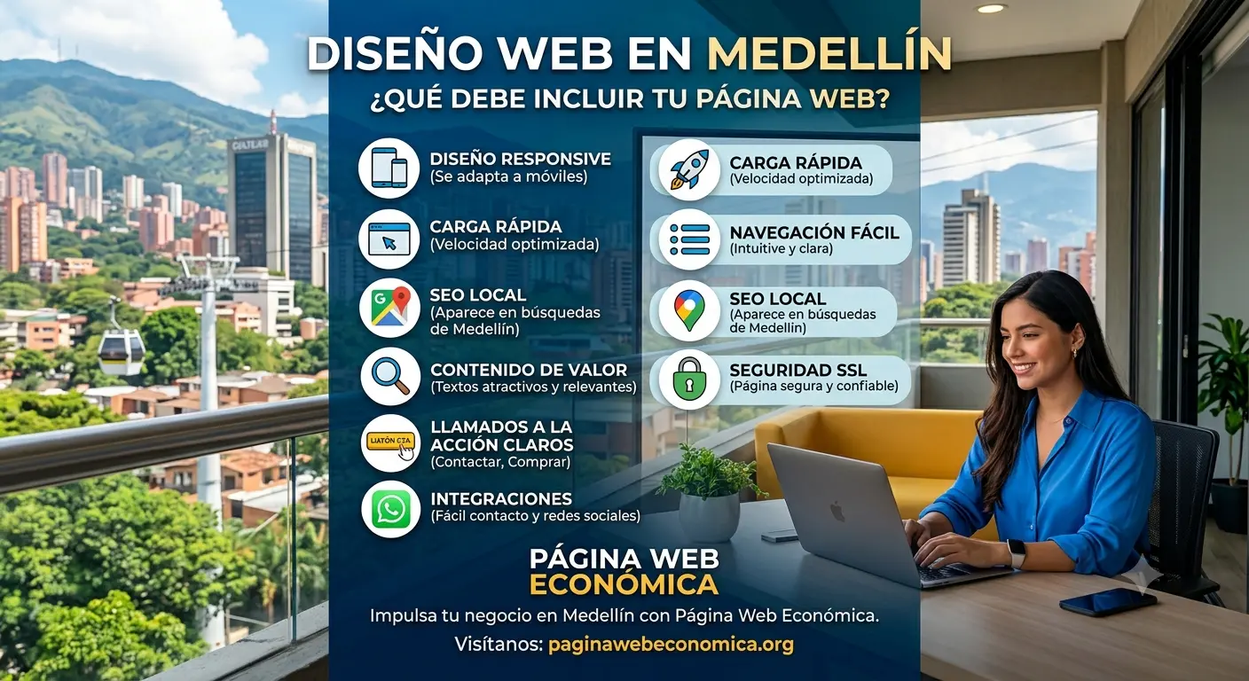 Diseño Web en Medellín: Qué Debe Incluir tu Página Web