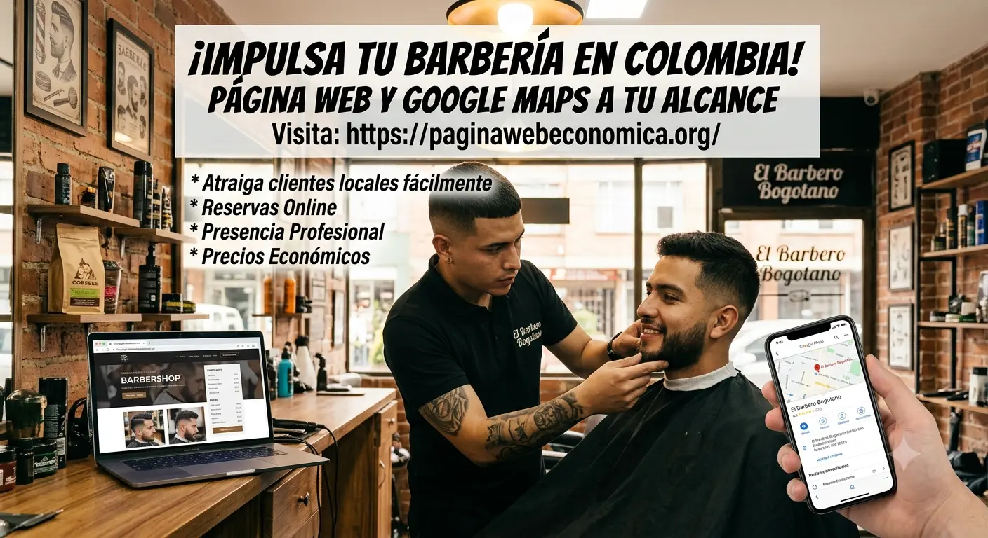 Publicidad para tu Barbería en Colombia: Página Web y Google Maps